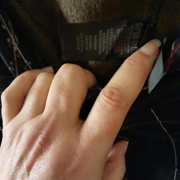 Just Cozy XL winter multicolored leggings NWT - Picture 5 of 9